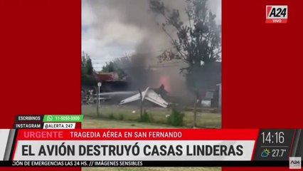 Dos muertos al estrellarse la avioneta del presidente del River Plate contra un edificio a las afueras de Buenos Aires