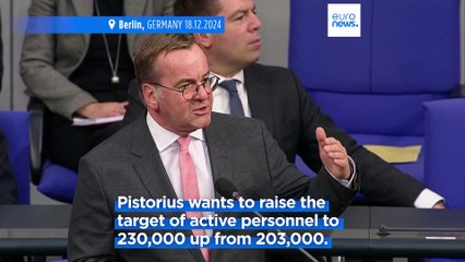 German Defense Minister Pistorius wants to increase size of armed forces