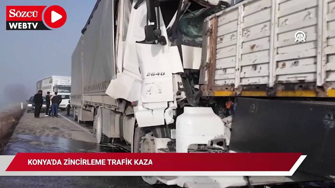 Konya'da zincirleme trafik kazası
