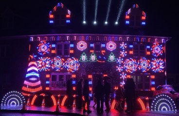 Four Marks Christmas Lights House