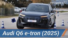 Audi Q6 2025 - Maniobra de esquiva (moose test) y eslalon | km77.com