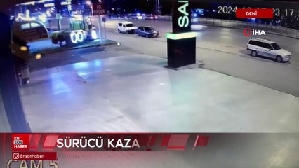 Denizli'de kırmızı ışık ihlalinin neden olduğu kazada ortalık savaş alanına döndü