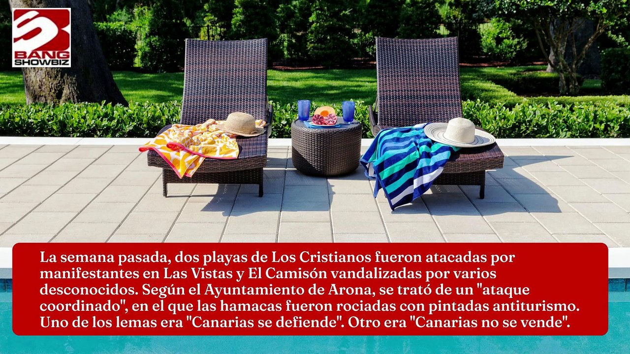 Más de 230 camastros destruidas en Tenerife por manifestantes antiturismo