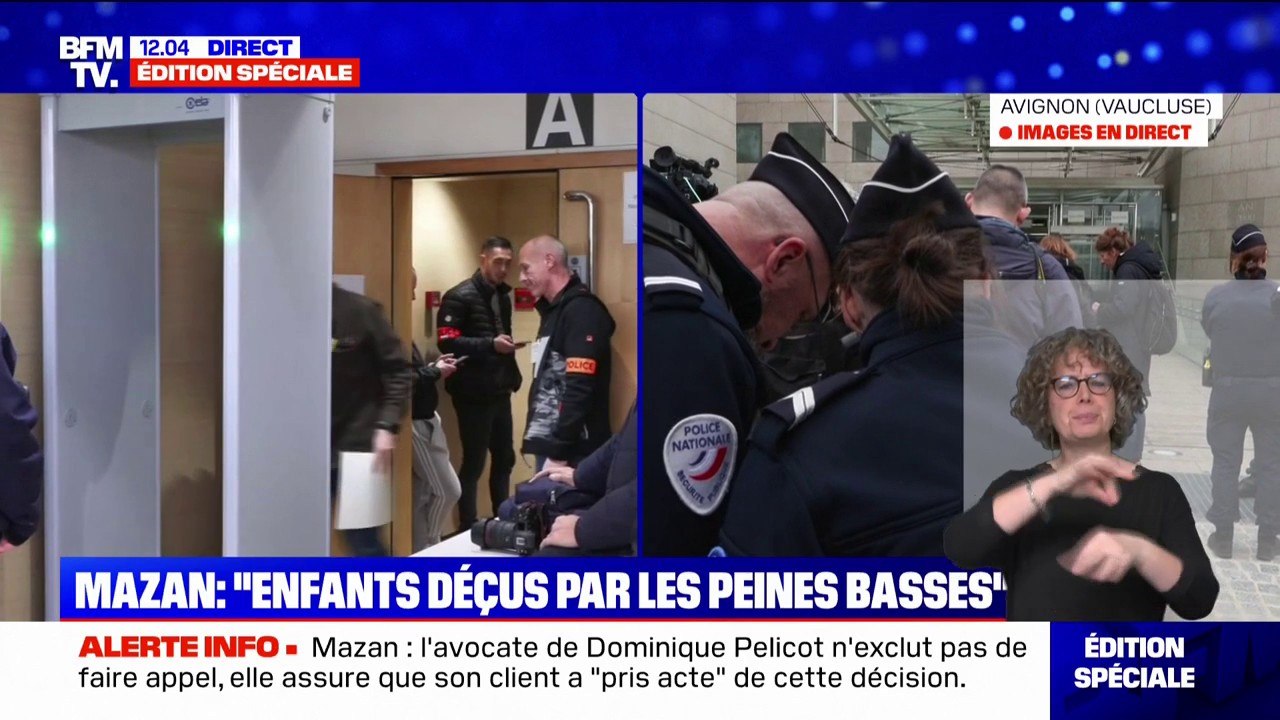 Procès Mazan: les enfants de Gisèle Pelicot "sont déçus de ces peines basses"
