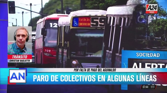 Paro de colectivos en el AMBA: varias líneas no funcionan por la falta de pago de aguinaldos