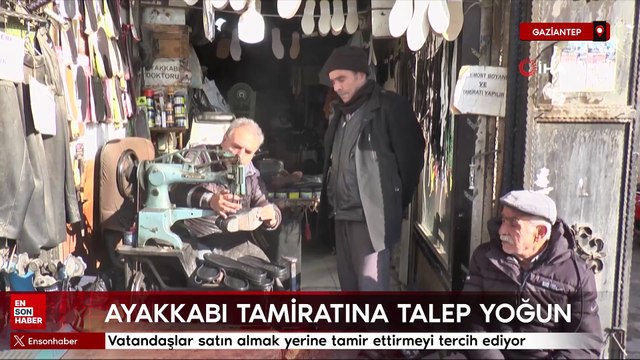 Ayakkabı tamircisi: Vatandaşlar satın almak yerine tamir ettirmeyi tercih ediyor