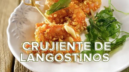 Receta: crujiente de langostinos