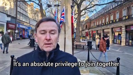 Christmas wreath laying