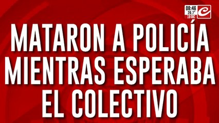 Motochorros asesinaron a policía que esperaba en la parada del colectivo
