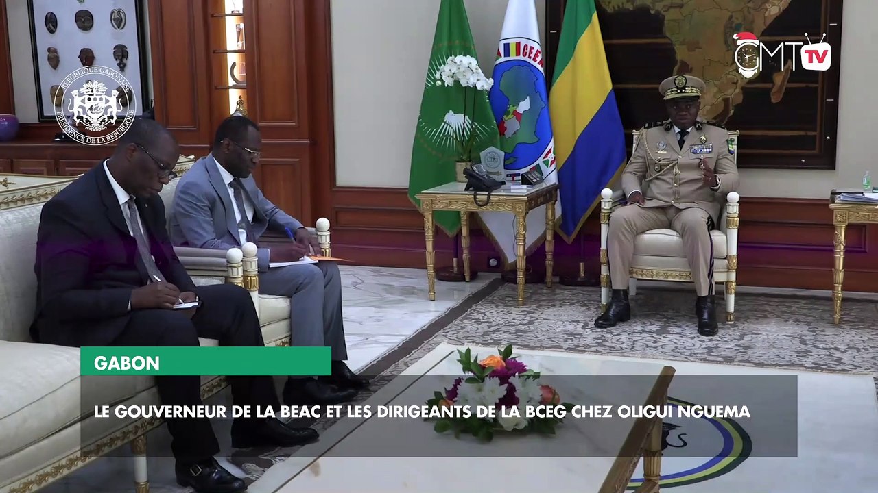 [#Reportage] Gabon : le Gouverneur de la BEAC et les dirigeants de la BCEG chez Oligui Nguema