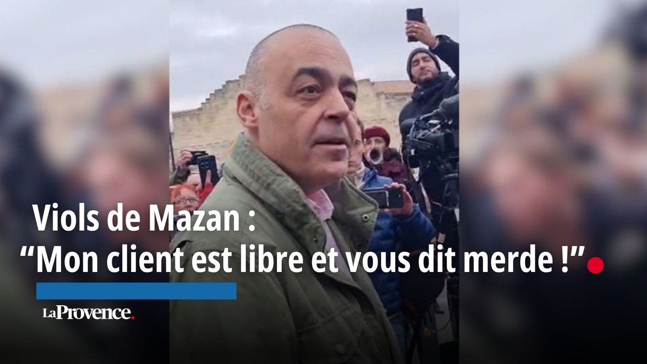 Viols de Mazan : "Mon client est libre et vous dit merde !" lance l'avocat Me Bruschi à des féministes