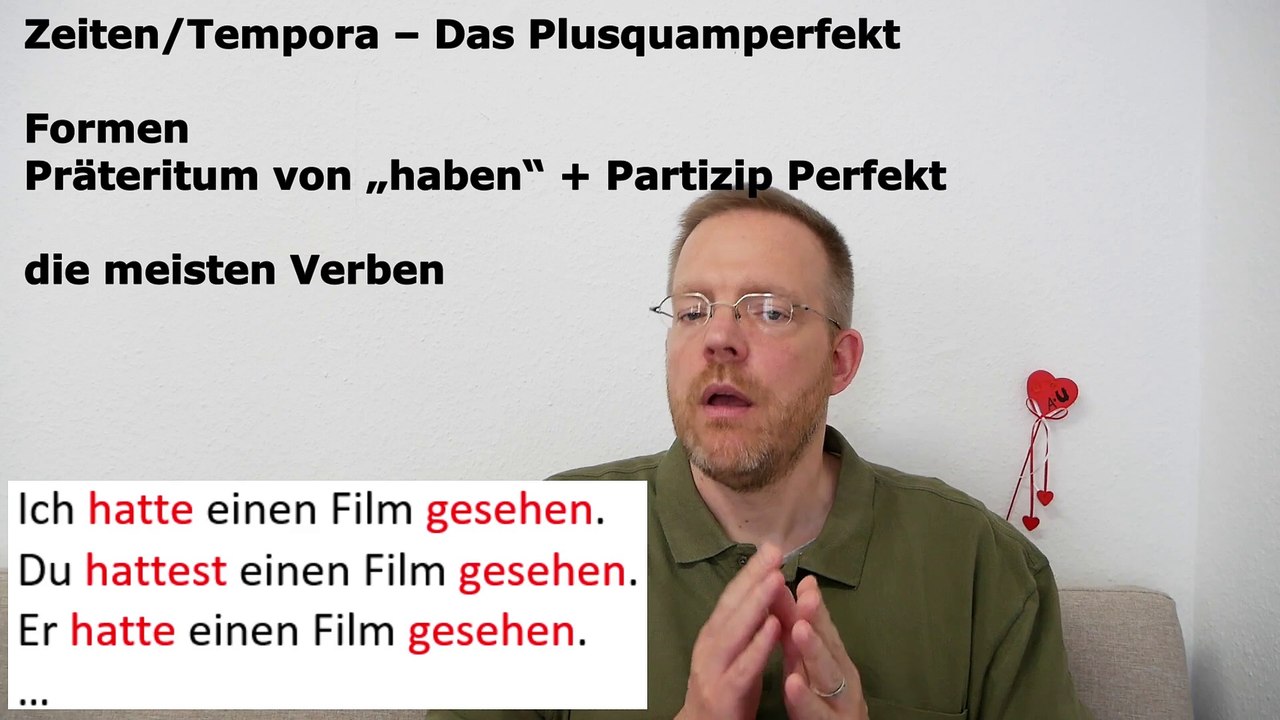 Grammatik für die Grundstufe A1-B1 – Teil 018 – das Plusquamperfekt