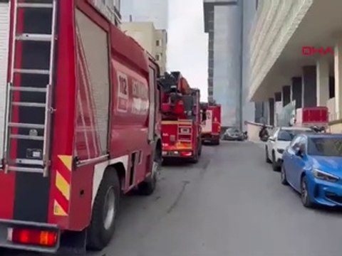 İstanbul-Şişli'de iş merkezinde çıkan yangın söndürüldü