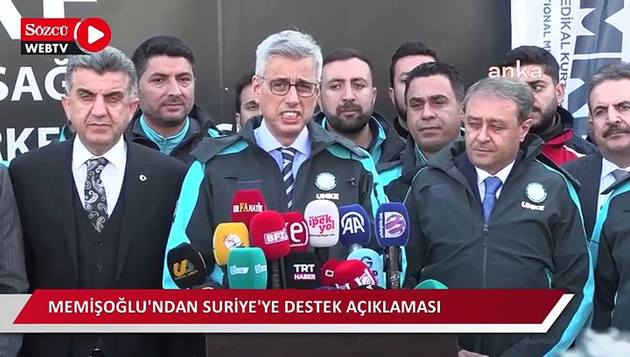 Sağlık Bakanı Memişoğlu'ndan Suriye'ye destek açıklaması: "Onlara her türlü sağlık hizmeti için desteğimiz olacaktır"