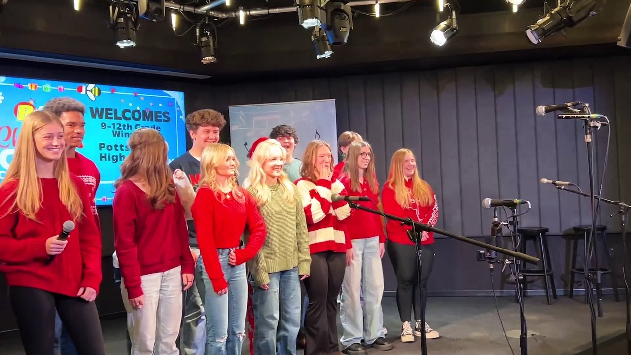 Jenn & Bill chat with B101's 2024 High School Christmas Choir Competition Champions Pottsgrove High Schoolas they Perform at B101