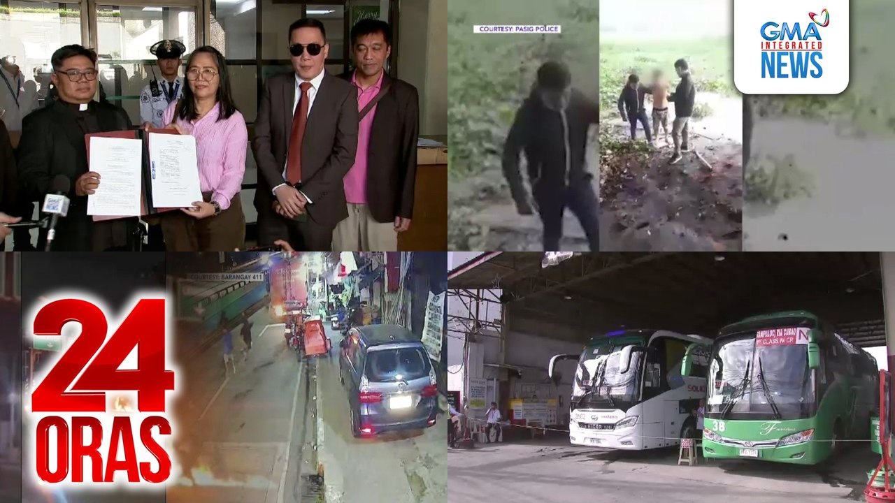 24 Oras: (Part 1) Ikatlong impeachment complaint laban kay VP Duterte, inihain ng mga NGO atbp; Ilang kabataang galing umanong simbang gabi, nagrambulan; Mga pasaherong pauwi sa probinsya, dagsa na sa PITX at iba pang terminal, atbp.