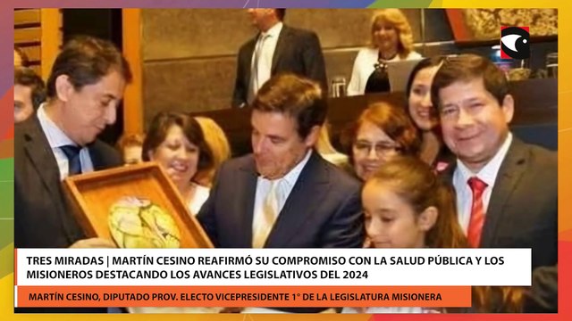 Tres Miradas | Martín Cesino reafirmó su compromiso con la salud pública y los misioneros destacando los avances legislativos del 2024