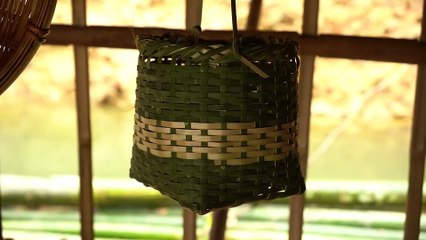 EP.337 - Forrageando por comida selvagem, construindo uma treliça de bambu, abrigo de sobrevivência no rio