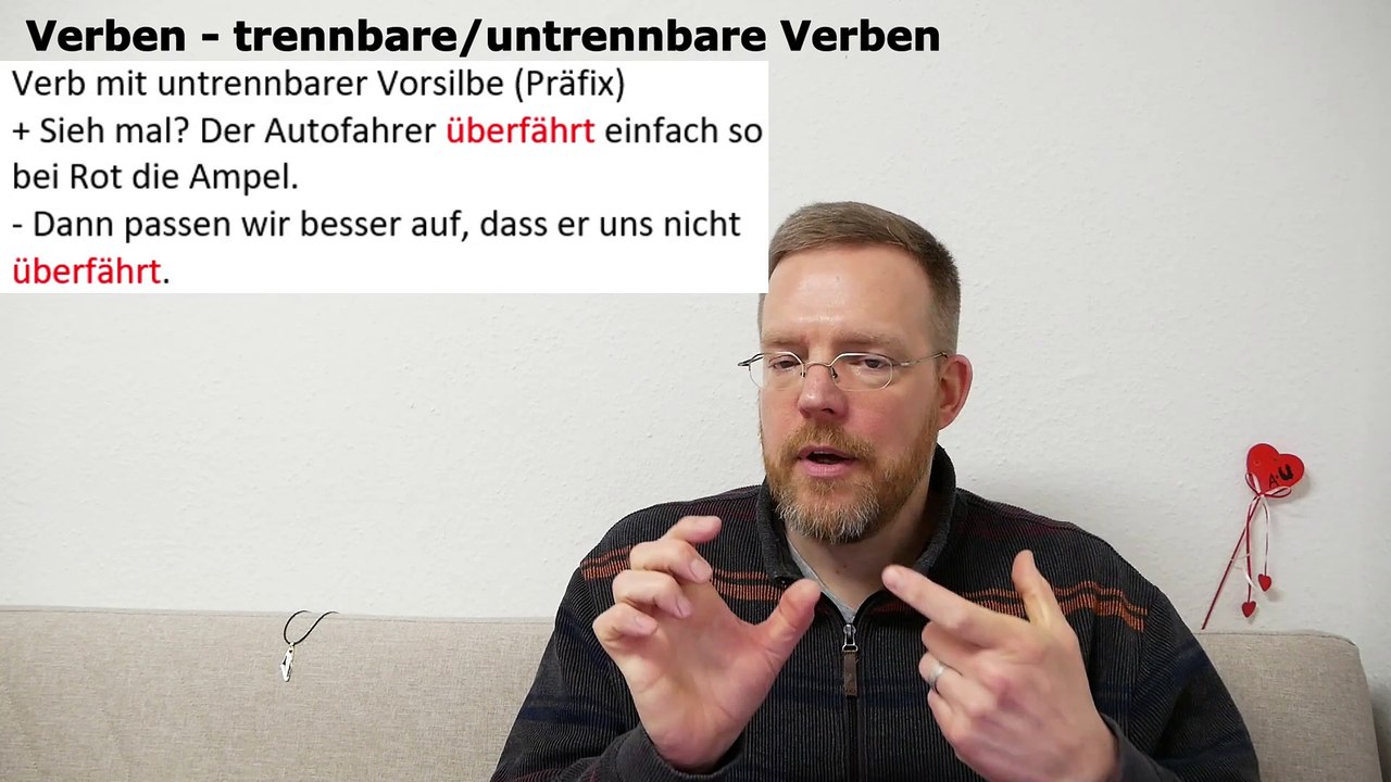 Grammatik für die Grundstufe A1-B1 – Teil 024 – trennbare und untrennbare Verben