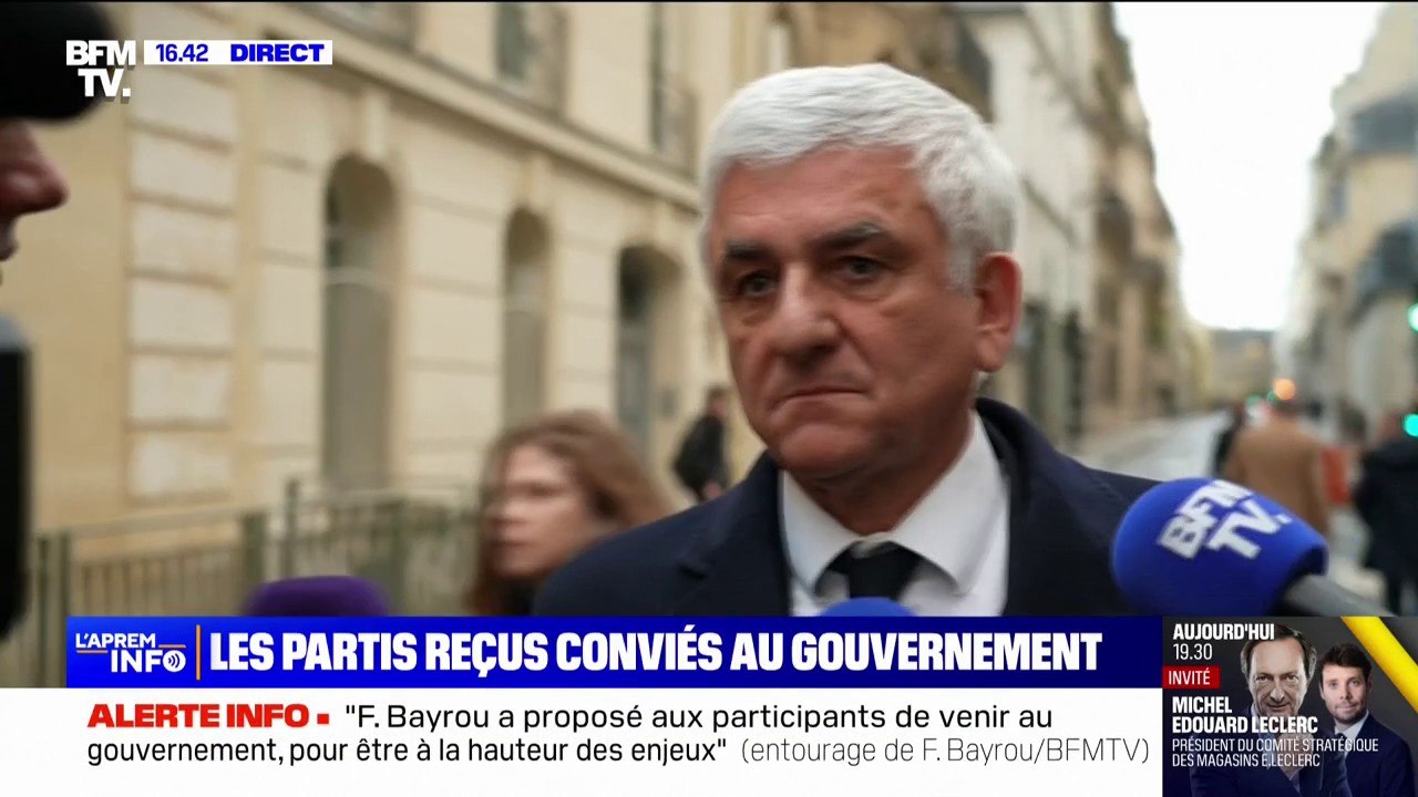 Consultations à Matignon: le gouvernement de François Bayrou attendu "avant Noël"