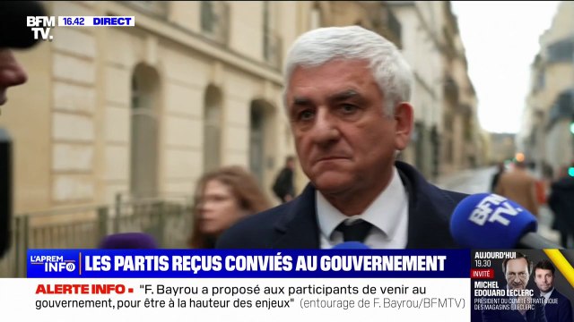 Consultations à Matignon: le gouvernement de François Bayrou attendu avant Noël