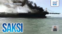 Dredger sa Manila Bay, nasunog | Saksi