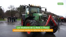 Les élèves de La Reid, à Theux, manifestent contre la réforme du qualifiant