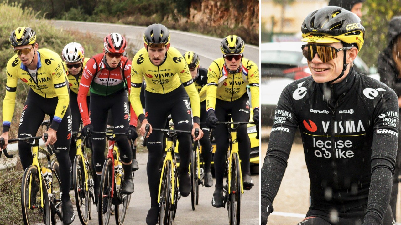 Cycling Road 2024 - Team Visma | Lease a Bike and Jonas Vingegaard in training camp in Spain before 2025 season