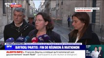 “Le sujet qui a fait l'unanimité c’est la question de l’aide à nos compatriotes de Mayotte”, indique Cyrielle Chatelain (Les Écologistes) après son entretien avec François Bayrou