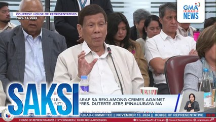 Posibleng pagharap sa reklamong crimes against humanity ni ex-Pres. Duterte atbp, ipinauubaya na ni PBBM sa DOJ | Saksi