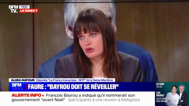 Consultations à Matignon: On va perdre encore huit mois avec des compromis qui n'en seront pas , assure Alma Dufour (LFI)