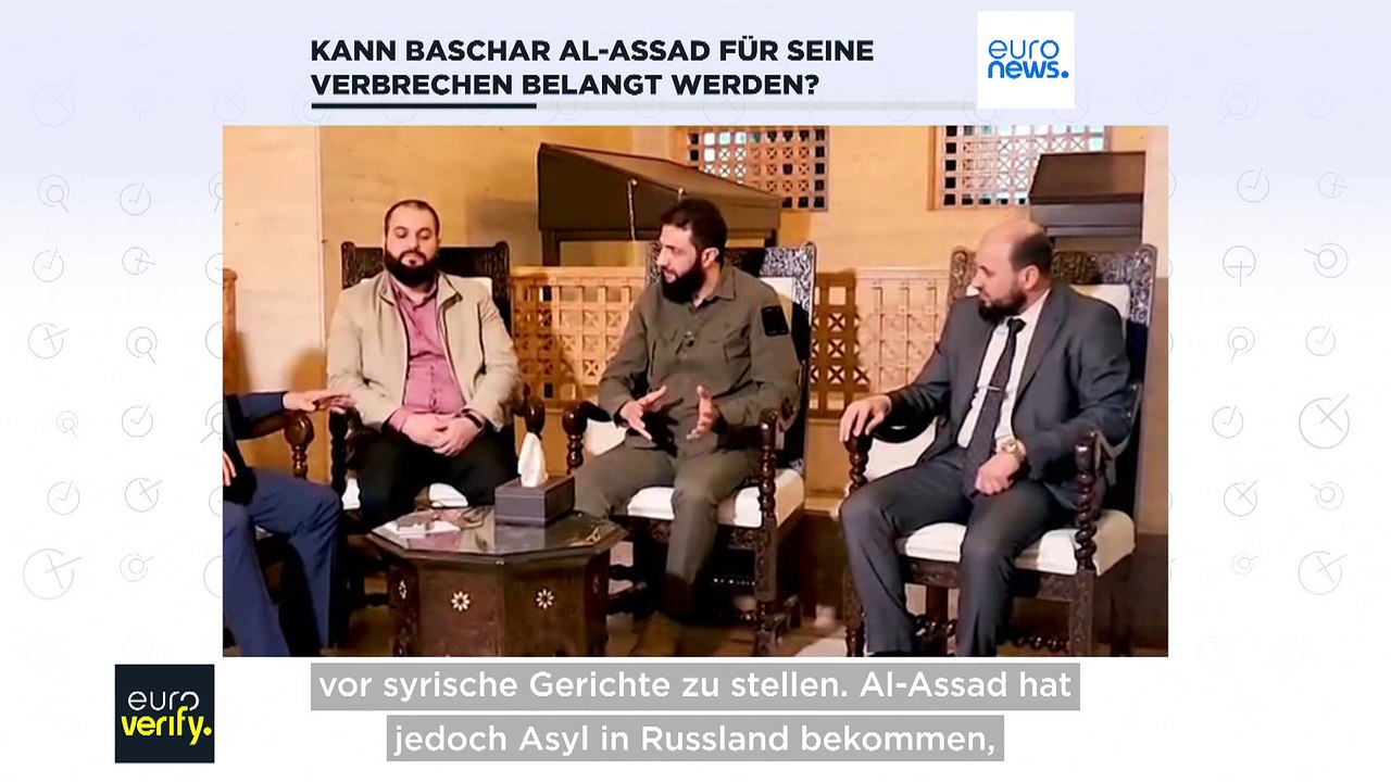 Faktencheck: Kann Al-Assad für seine Verbrechen vor Gericht gebracht werden?