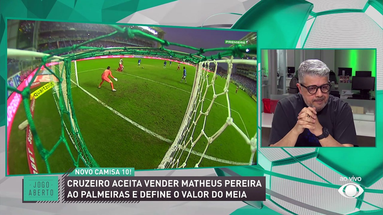 Palmeiras quer contratar Matheus Pereira, diz Heverton; veja o debate no Jogo Aberto