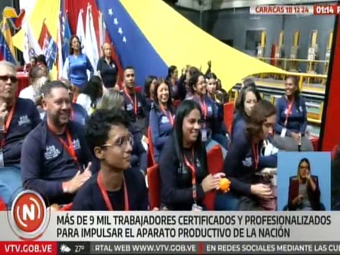 Caracas | 9.839 certificados entregó el Inces en Graduación Conjunta de la clase obrera