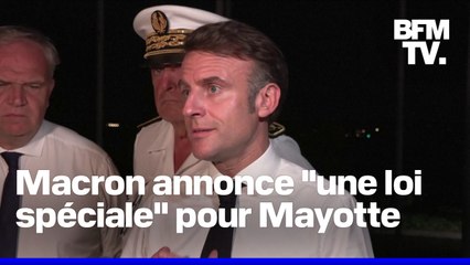 "Loi spéciale", reconstruction... Emmanuel Macron s'est exprimé depuis Mayotte