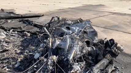 Aeronaves bombardeadas, celdas abiertas y captagón en una base aérea de Al Asad