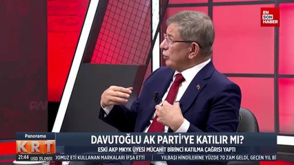 Davutoğlu'na canlı yayında soruldu: AK Parti'ye katılır mısınız