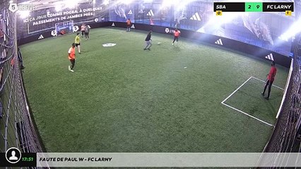 Faute de Paul W - FC LARNY