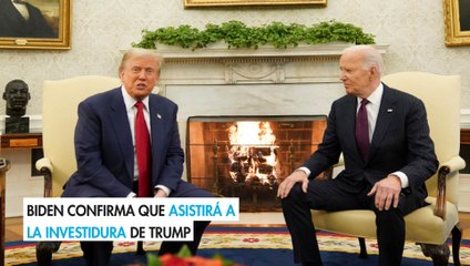 Biden confirma que asistirá a la investidura de Trump