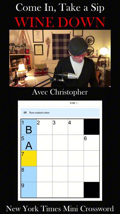 Lets Solve the Thursday the New York Times Crossword! So Come in, Take a Sip, & Wine Down! Let's Solve This Together! 🍷