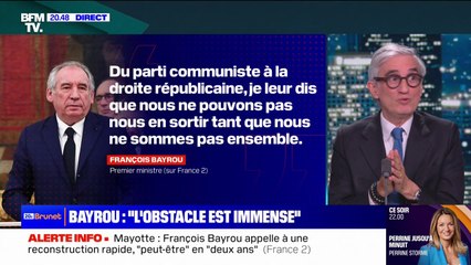 François Bayrou affirme qu'il n'utilisera pas le 49.3 "sauf blocage absolu sur le budget"