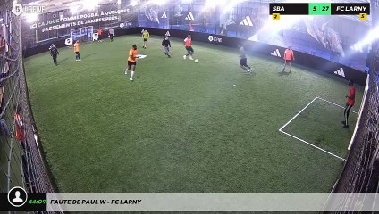 Faute de Paul W - FC LARNY