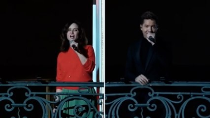Así fue la actuación de David Bisbal en el balcón de la Real Casa de Correos