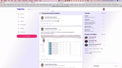 How to SEARCH for a Hashtag on TRUTH SOCIAL Using a Desktop Computer / MAC - Basic Tutorial | New
