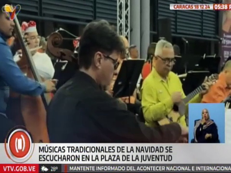 Con músicas tradicionales navideñas se realizó el concierto "Una Típica Navidad" en Caracas