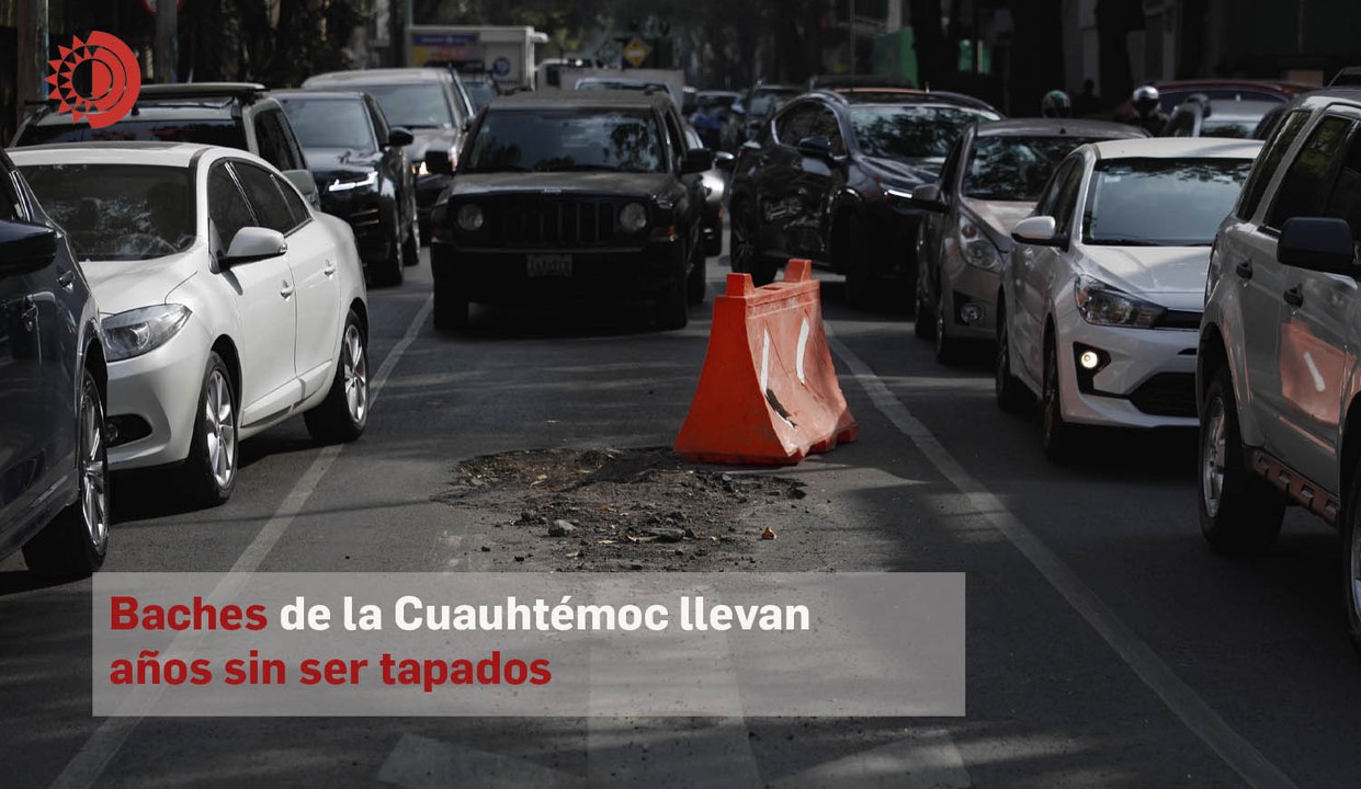 Baches de la Cuauhtémoc llevan años sin ser tapados