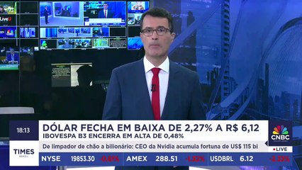 Dólar fecha em baixa de 2,27%, a R$ 6,12; sócio da Reinvent comenta dia da moeda americana