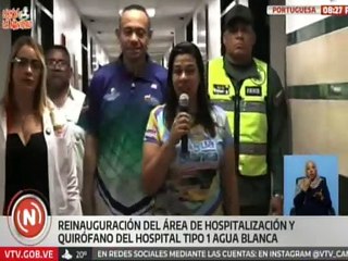 Portuguesa | Gobierno Nacional reinaugura el área de hospitalización del Hospital Tipo 1 Agua Blanca