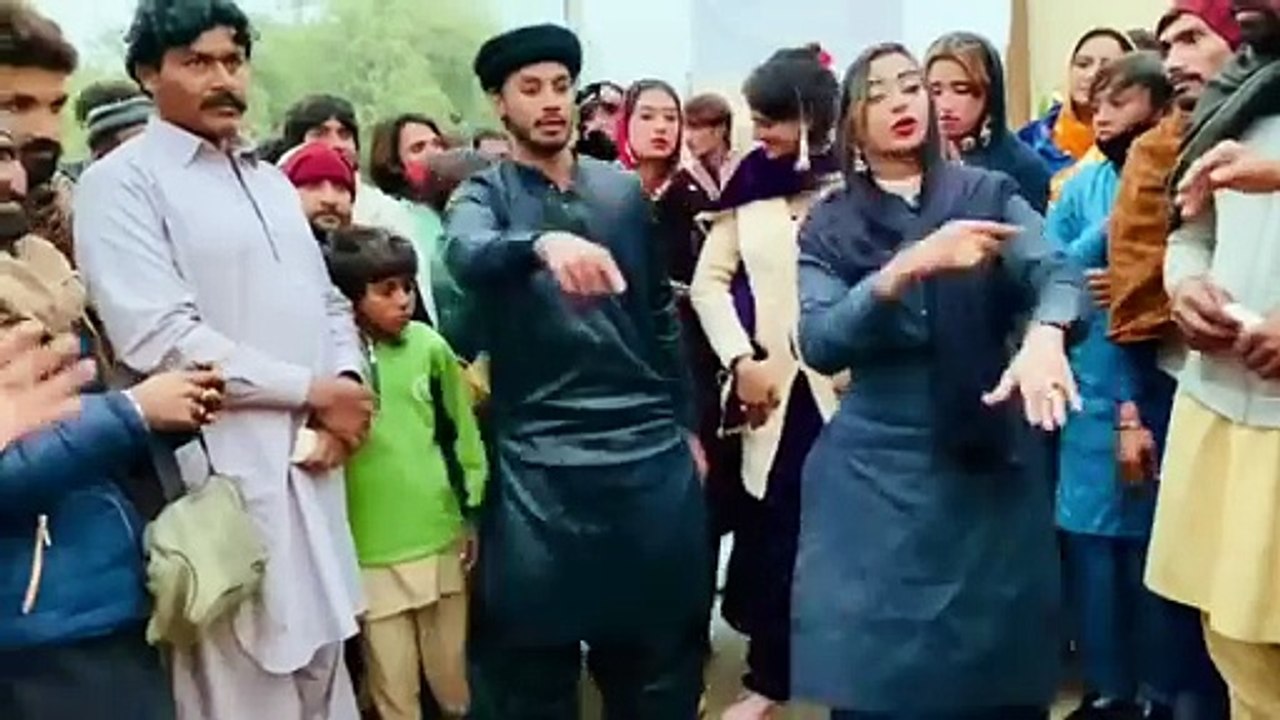 Checked dance, man and woman