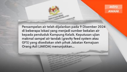 Tiada pencemaran logam berat air Kg Kelaik - KKM